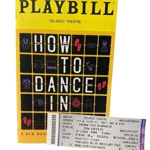 Broadway Playbill How To Dance in Ohio and Ticket